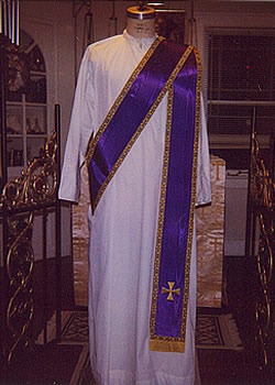 Eastern Vestments Purple Deacon Stole